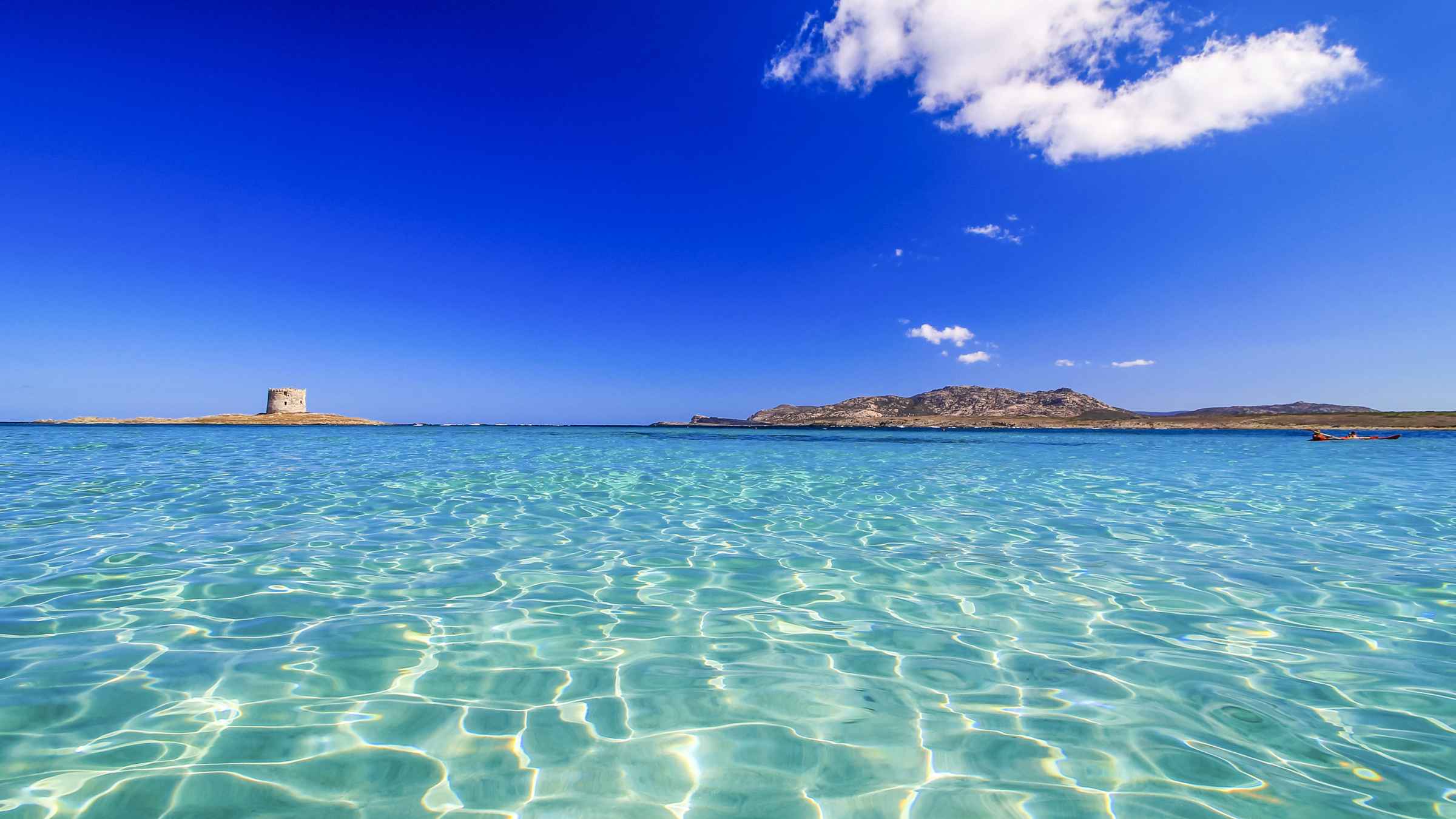 Endless clear shade of blue beaches all around the island